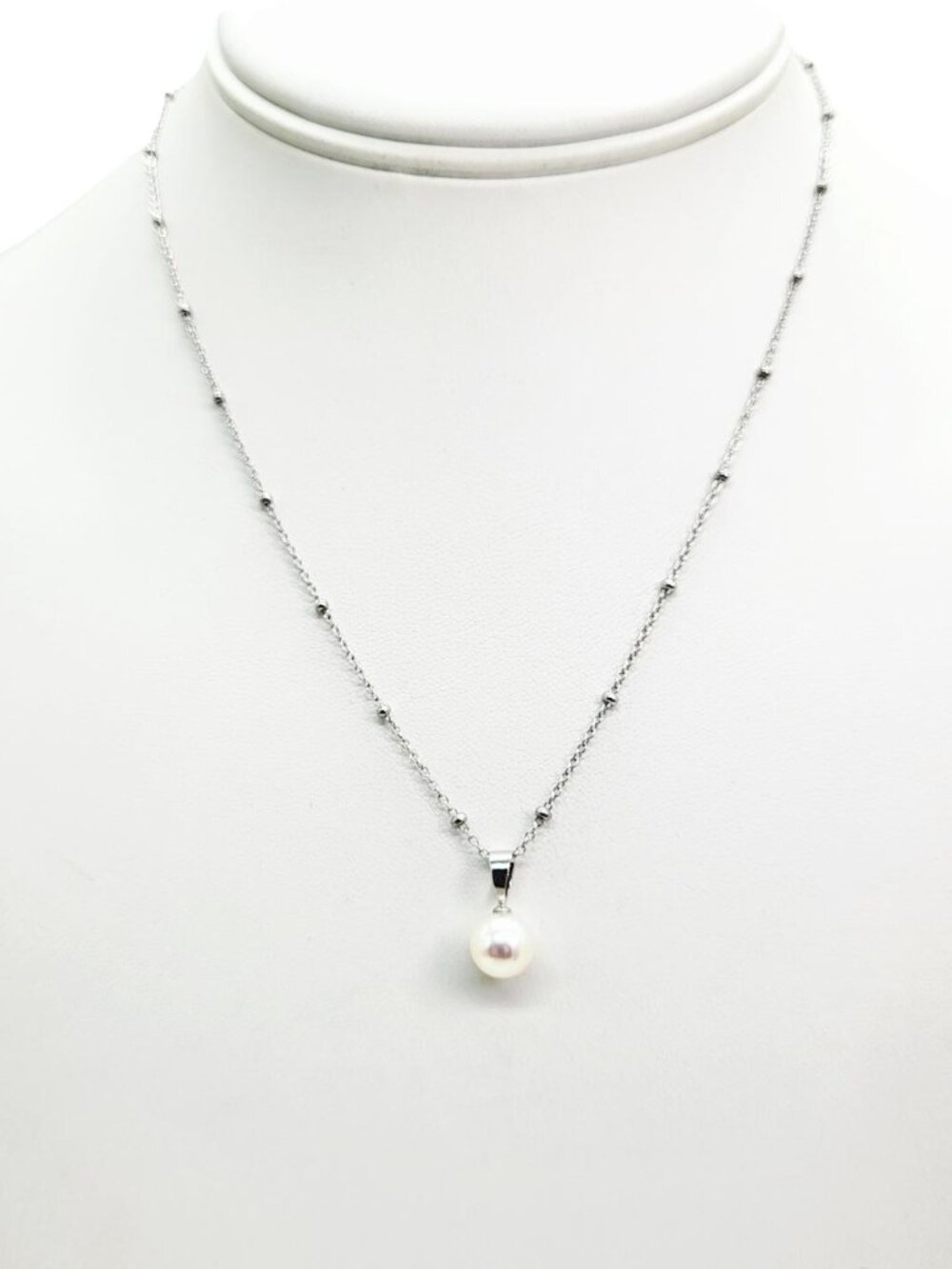 The Pearl Factory Pearl Pendant Necklace 925 Sterling Silver Chain New